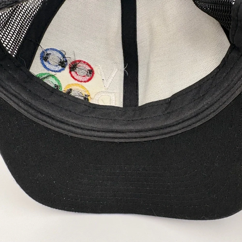 Voodoo Pacific Headwear Brown Mesh Trucker Cap Pro Model‎ VOD Records Graphic
